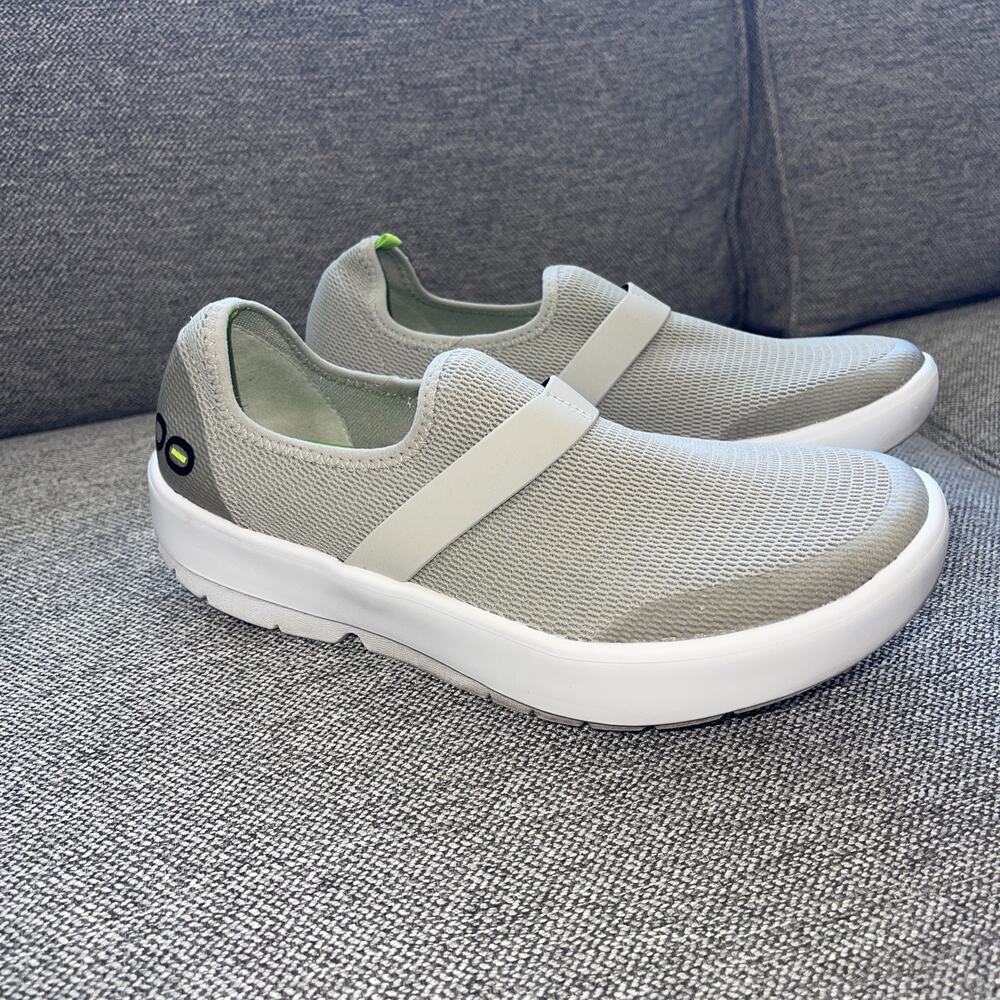 OOFOS Gray and White Women's Sneakers
